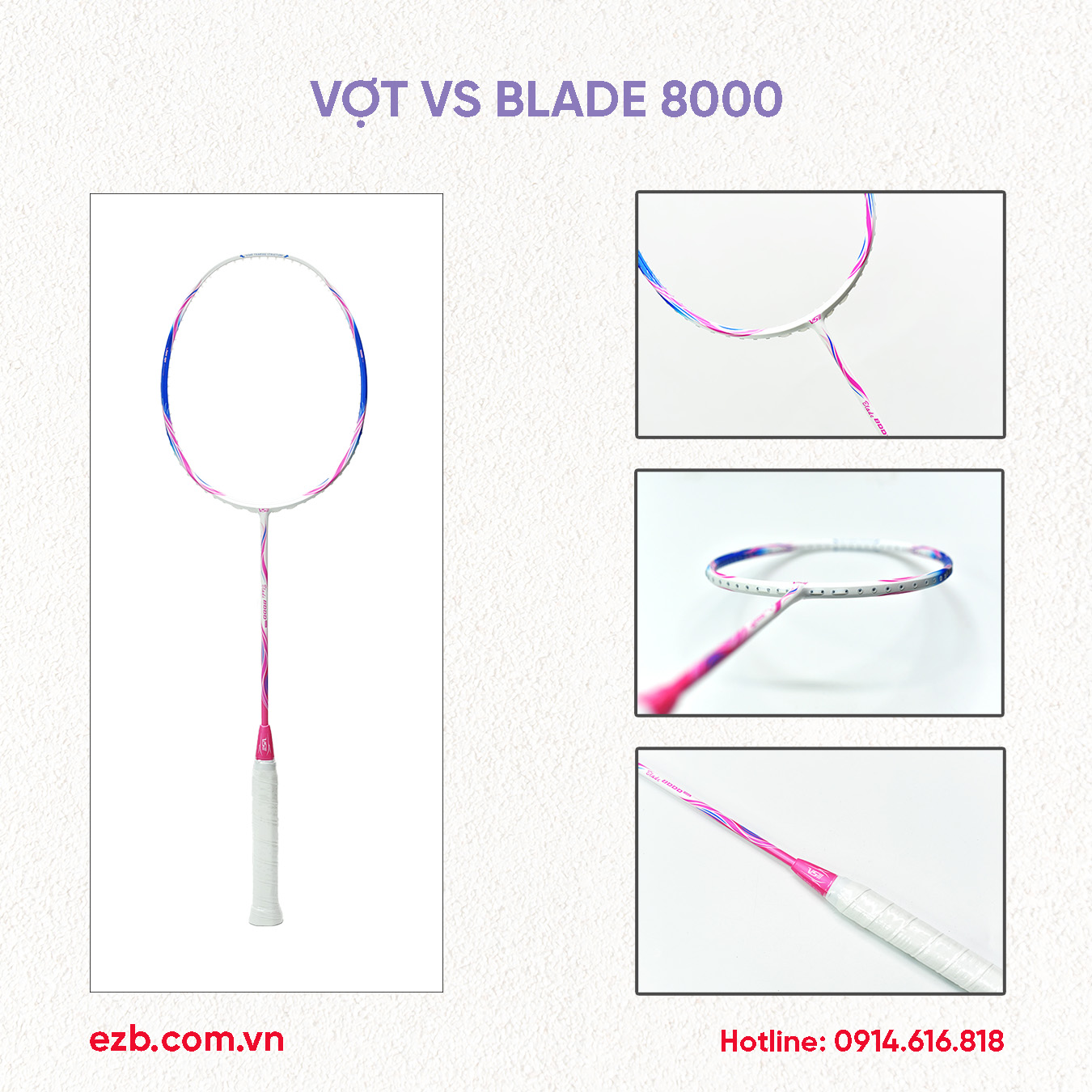 VỢT CẦU LÔNG VENSION BLADE 8000 CHÍNH HÃNG